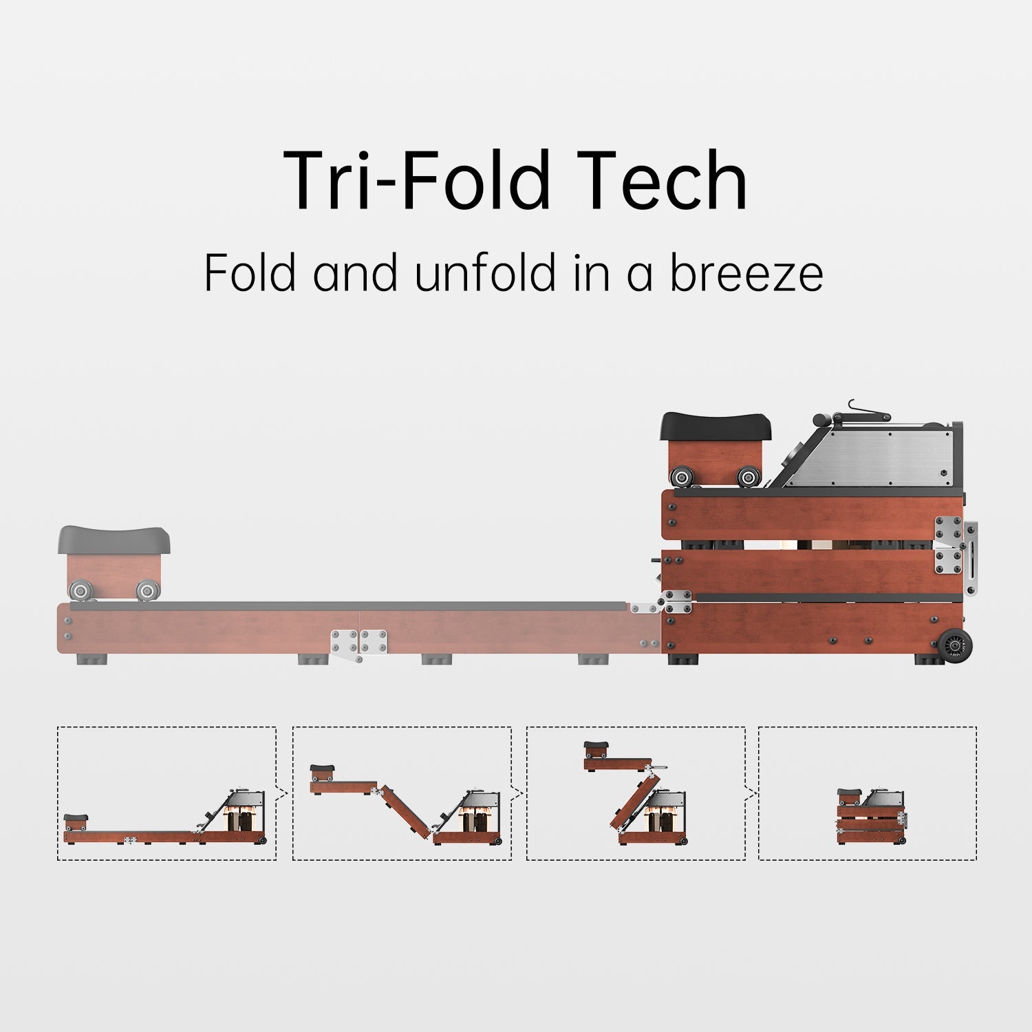 WM10 Tri-fold Water Rowing Machine