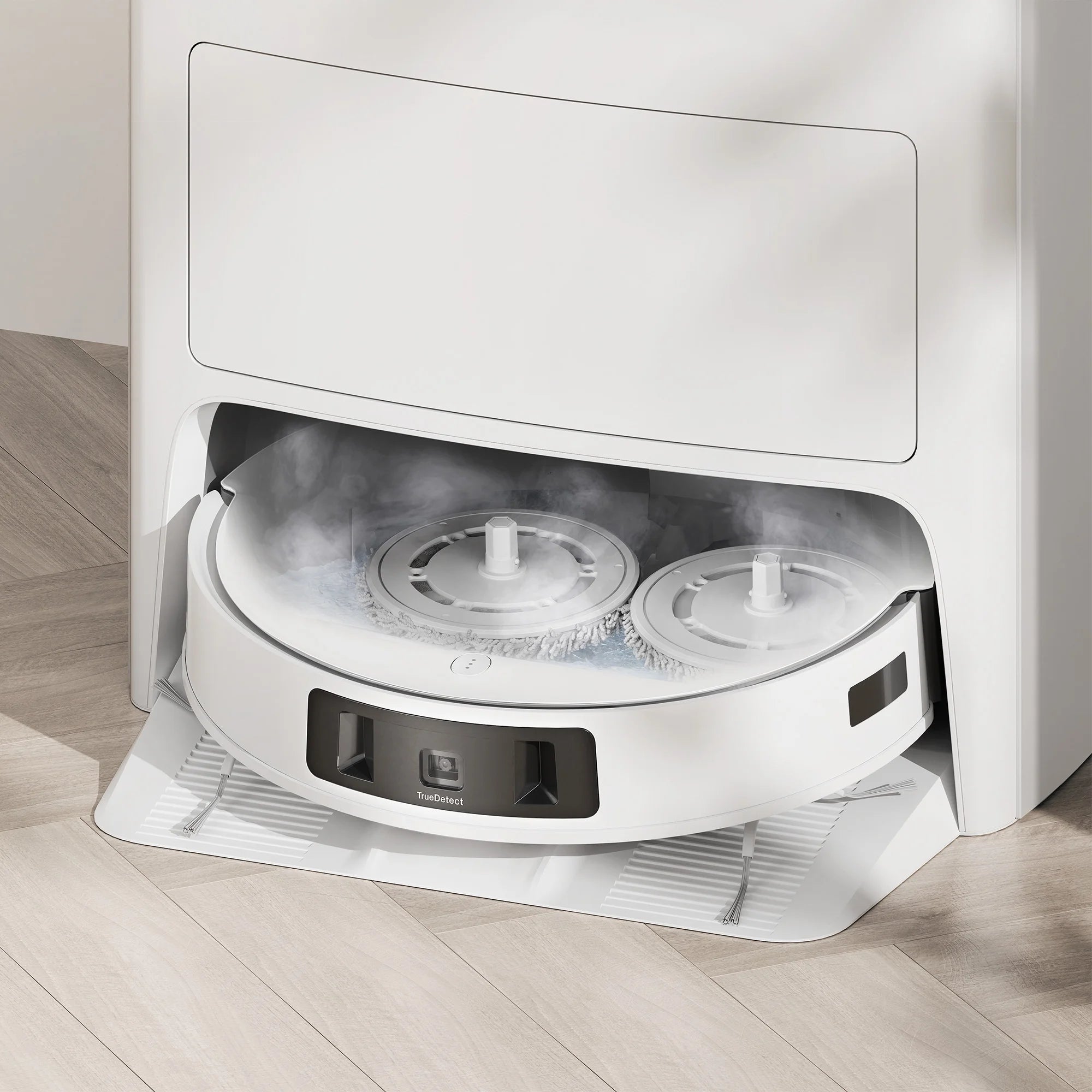 DEEBOT T20 OMNI Robot Vacuum and Spinning Mop with Automatic Lifting and Cleaning Station, Self-Emptying, Smart Mapping, Wi-Fi Connected, LIDAR Navigation, Mop Combo, Pet Hair, Hard Floor