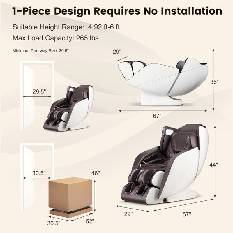 [Lifetime Warranty (Limited-Time Offer)] Provox 27-Comfort Full Body Massage Chair with SL Track Airbags Heating